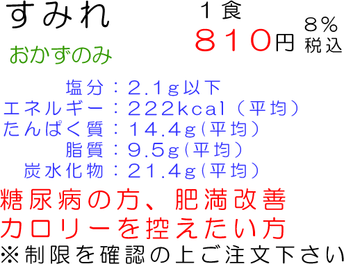 すみれ御膳説明